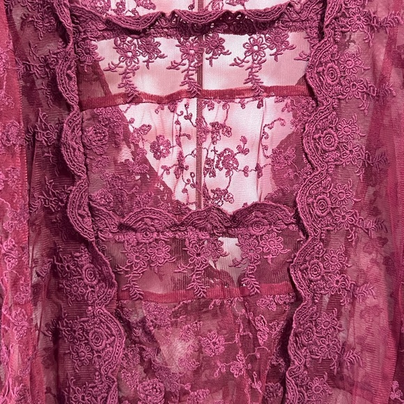 April Cornell Lace cover up size L - Picture 8 of 8